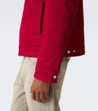 Ami Paris Ami de Coeur corduroy-trimmed denim jacket