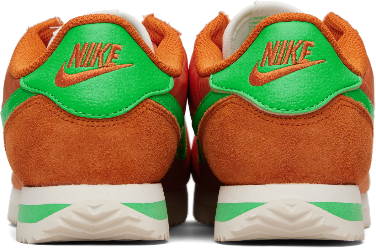 Nike Orange Cortez Textile Sneakers