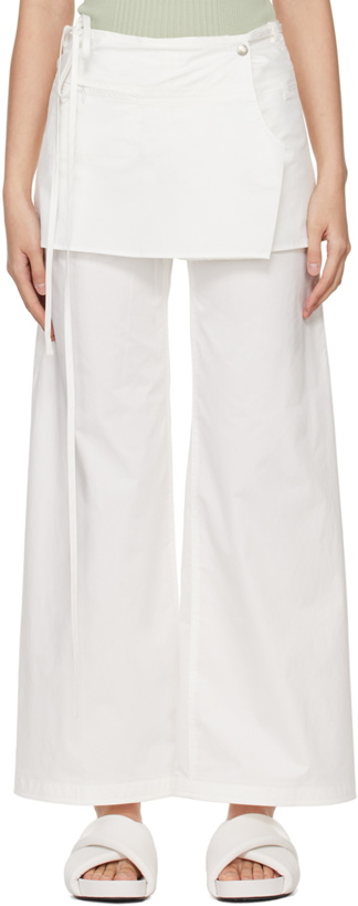 Photo: LOW CLASSIC White Layered Trousers