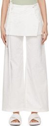 LOW CLASSIC White Layered Trousers