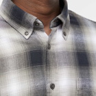 NN07 Men's Arne Button Down Check Shirt in Grey