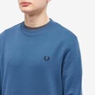Fred Perry Authentic Men's Crew Sweat in Midnight Blue