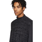 Issey Miyake Men Grey and Black Ikat Sweatshirt