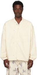 Nanamica Off-White Water-Repellent Cardigan