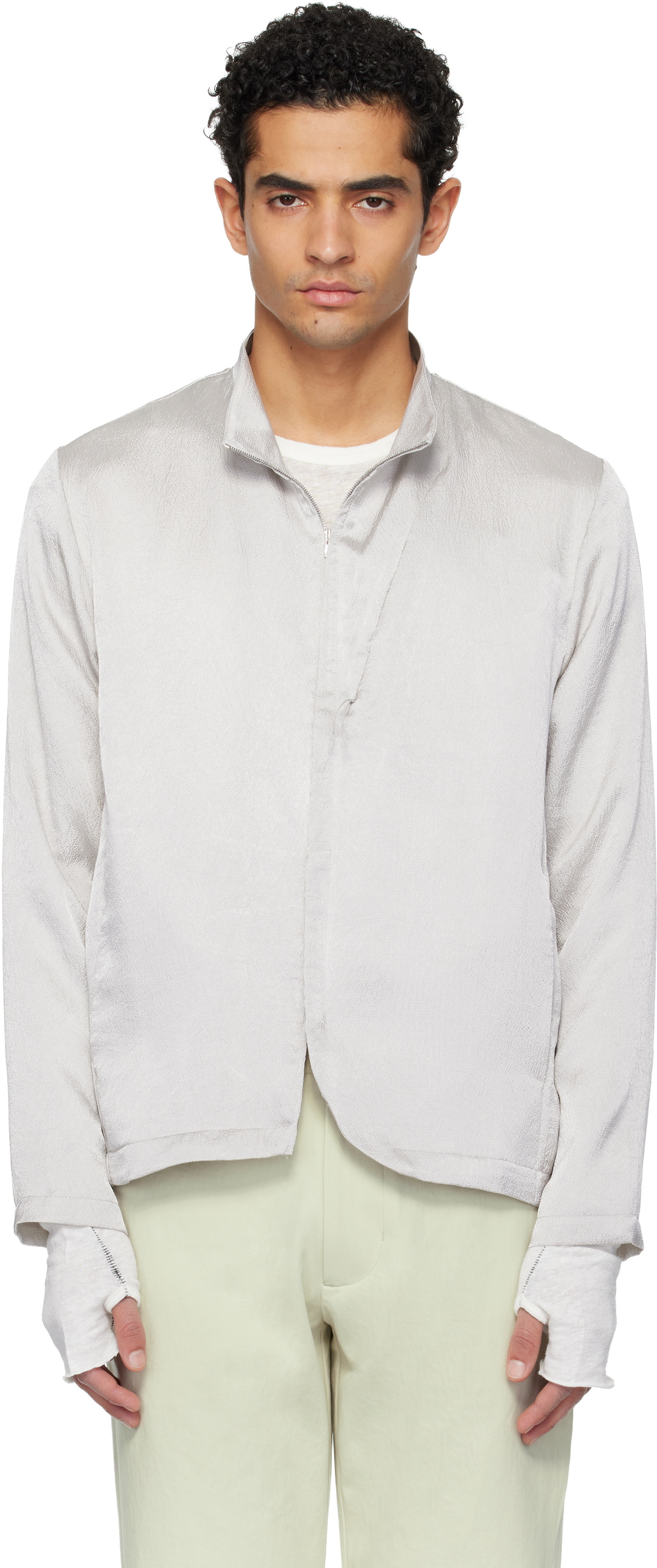 POST ARCHIVE FACTION (PAF) Gray Archive Track Jacket