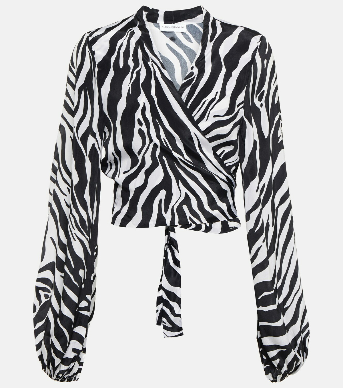 Alexandra Miro Tabitha zebra-print crop top