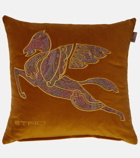 Etro - Exeter embroidered velvet cushion