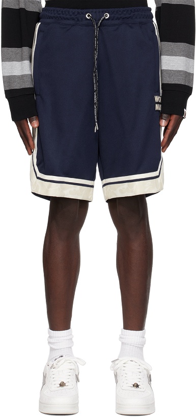 Photo: BAPE Navy Drawstring Shorts