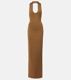 Khaite Mahi halterneck maxi dress