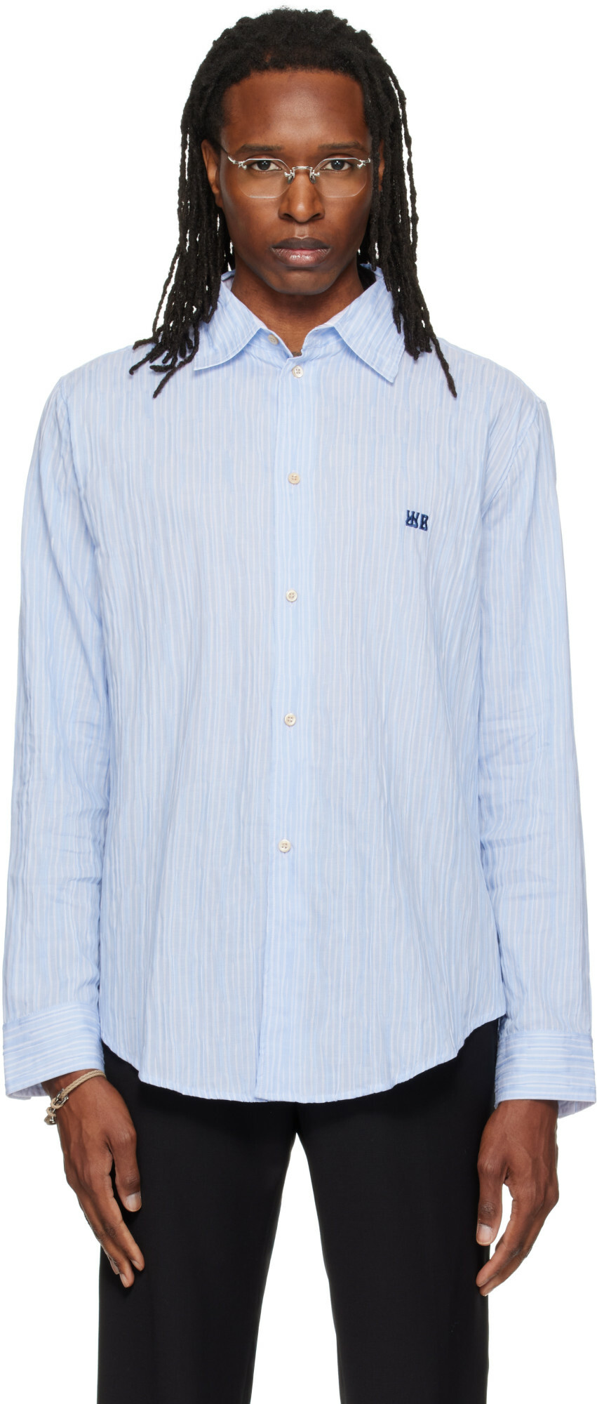 Wales Bonner Blue Atlantic Shirt