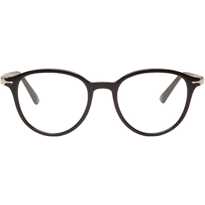 Photo: Persol Black Officina Round Glasses