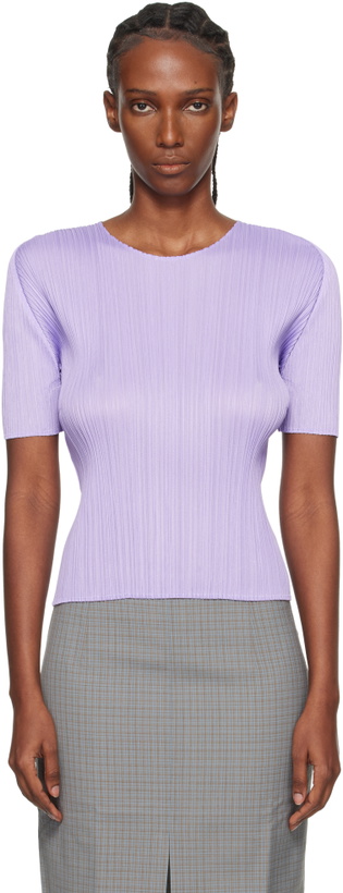 Photo: PLEATS PLEASE ISSEY MIYAKE Purple Monthly Colors April T-shirt