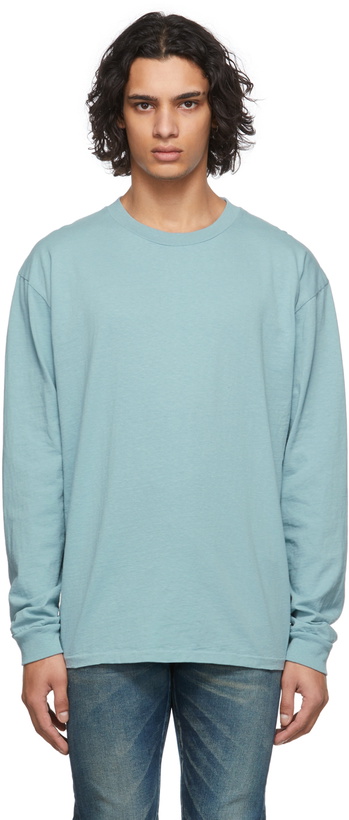 Photo: John Elliott Blue University Long Sleeve T-Shirt