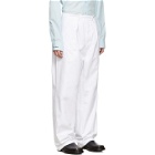 Raf Simons White Heroes and Losers Wide Fit Trousers