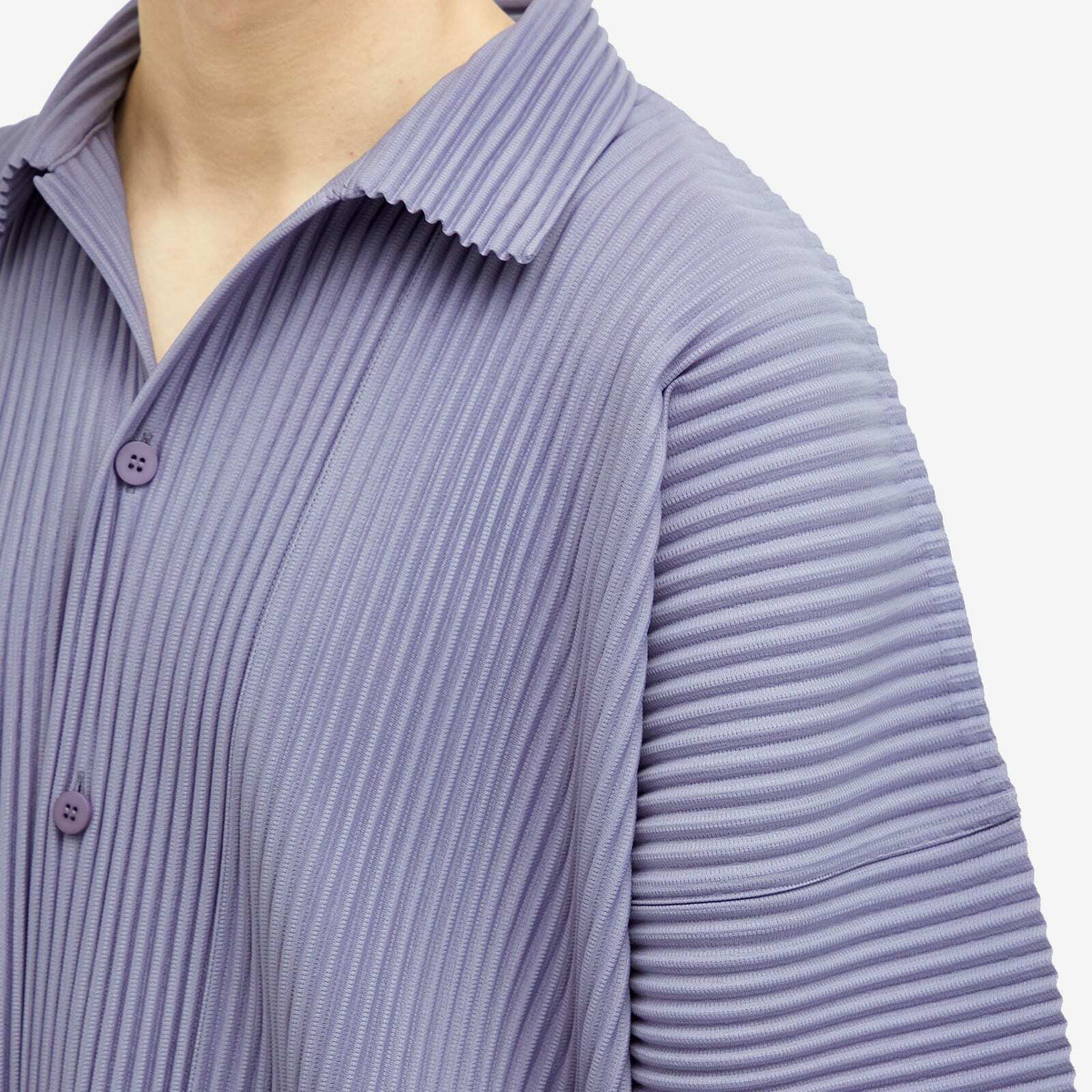 HOMME PLISSÉ ISSEY MIYAKEプリーツシャツ 長袖 パープル 【公式通販】