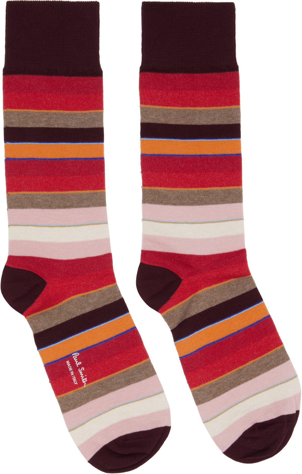 Paul Smith Three-Pack Multicolor Stripe Socks