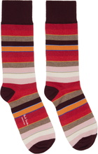 Paul Smith Three-Pack Multicolor Stripe Socks