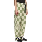 Saturdays NYC Green and White Polar Fleece Serai Trousers