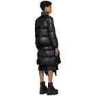Sacai Black Quilted Long Puffer Coat