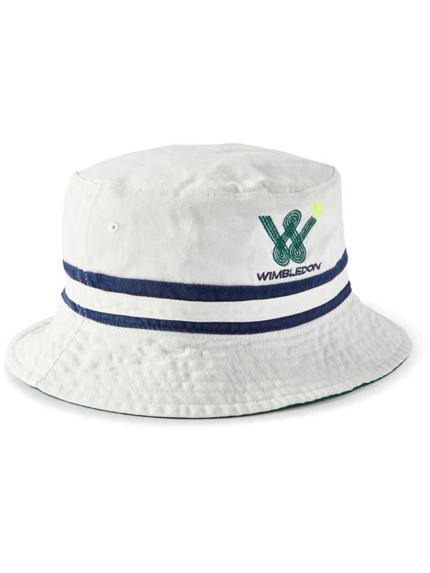 Photo: Polo Ralph Lauren - Reversible Embroidered Cotton-Twill Bucket Hat - White