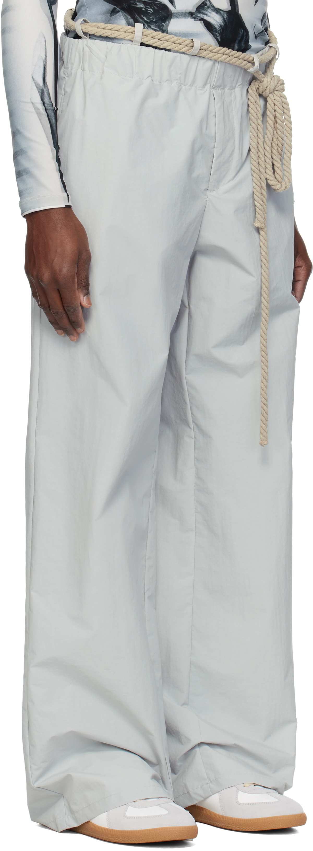Serapis Gray Rope Track Pants