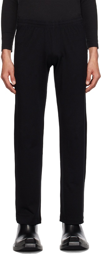 Photo: Balenciaga Black Low-Waist Sweatpants