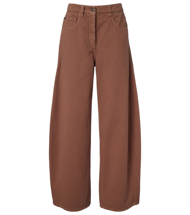 Photo: Brunello Cucinelli Monili wide-leg jeans