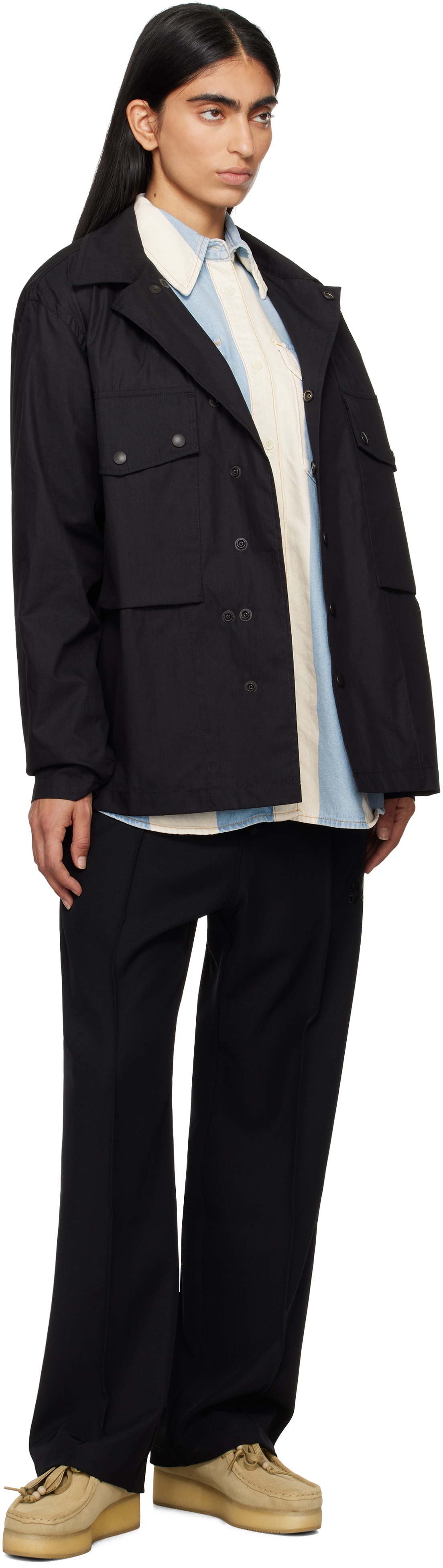 NEEDLES Black Field Jacket Needles