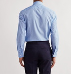 Etro - Cutaway-Collar Cotton-Poplin Shirt - Blue