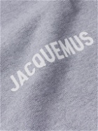 Jacquemus - Logo-Print Organic Cotton-Jersey Sweatshirt - Gray