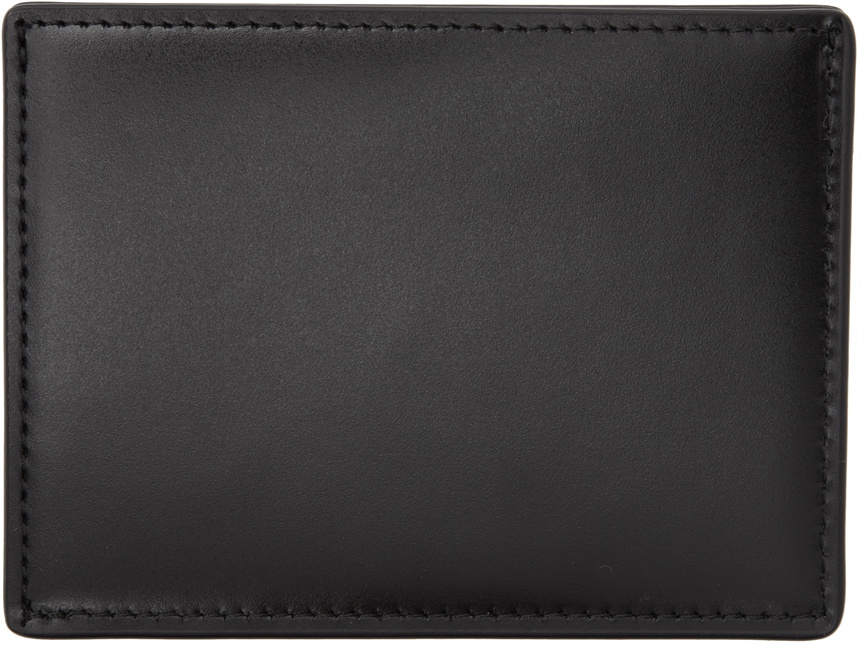 Juun.J Black Polished Leather Card Holder Juun.J