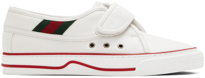 Photo: Gucci White 'Gucci Tennis 1977' Sneakers