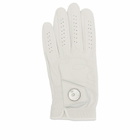 Malbon Men's Buckets Glove in White