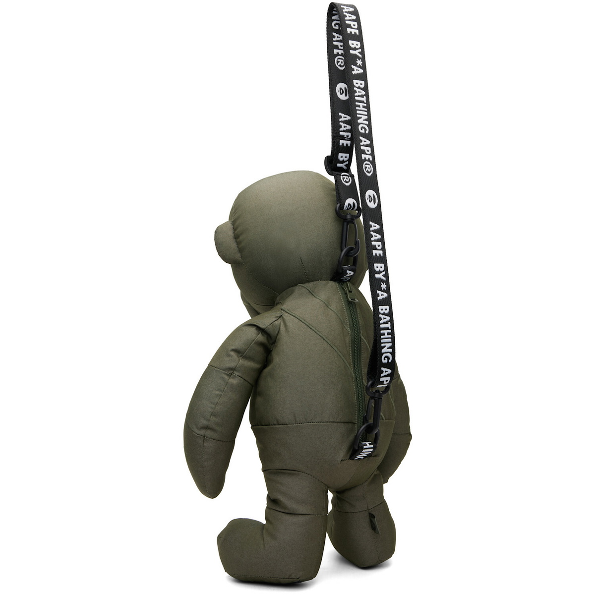 AAPE by A Bathing Ape Khaki 'AAPER' Moonface Logo Bag