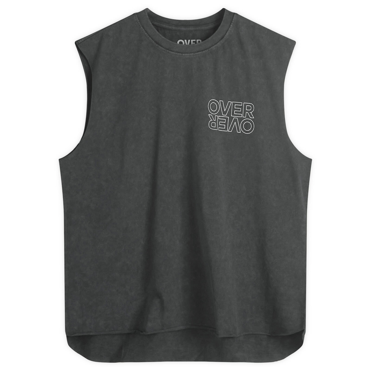 Over Over Men's Run The World Easy Sleeveless T-Shirt in Black 3M