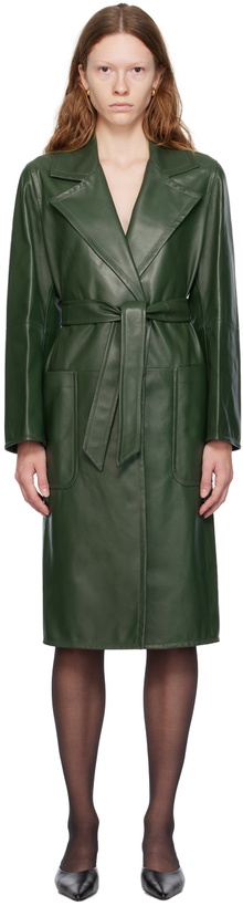 Photo: Max Mara Green Manuela Icon Leather Jacket