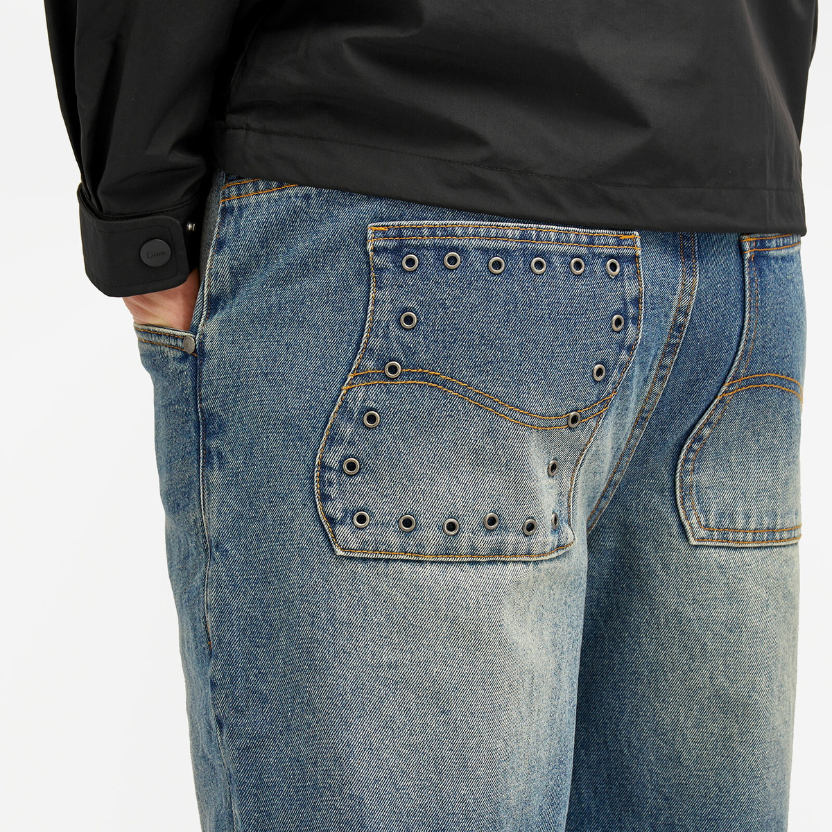 【DIME】 Classic Relaxed Denim Pants / Sandblasted Blue Dime Classic Relaxed Denim Pants Sandblasted Blue - RUKUS