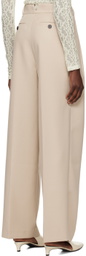 CAMILLA AND MARC Beige Rhett Trousers