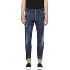 Dsquared2 Blue Sexy Twist Run Dan Jeans