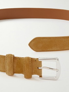 Loro Piana - 3.5cm Suede Belt - Yellow