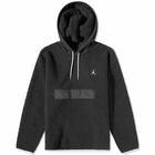 Air Jordan Men's Essential Fleece Winter Hoody in Black/Sail