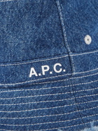 A.P.C. - Bob Mark Logo-Print Denim Bucket Hat - Blue
