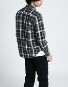 Woolrich Poplin Madras Shirt Mens Shirt Dark in Green