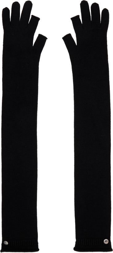 Photo: Rick Owens Black Concordians Rasato Knit Opera Gloves