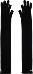 Rick Owens Black Concordians Rasato Knit Opera Gloves