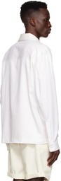 Agnona White Cotton Pyjama Shirt