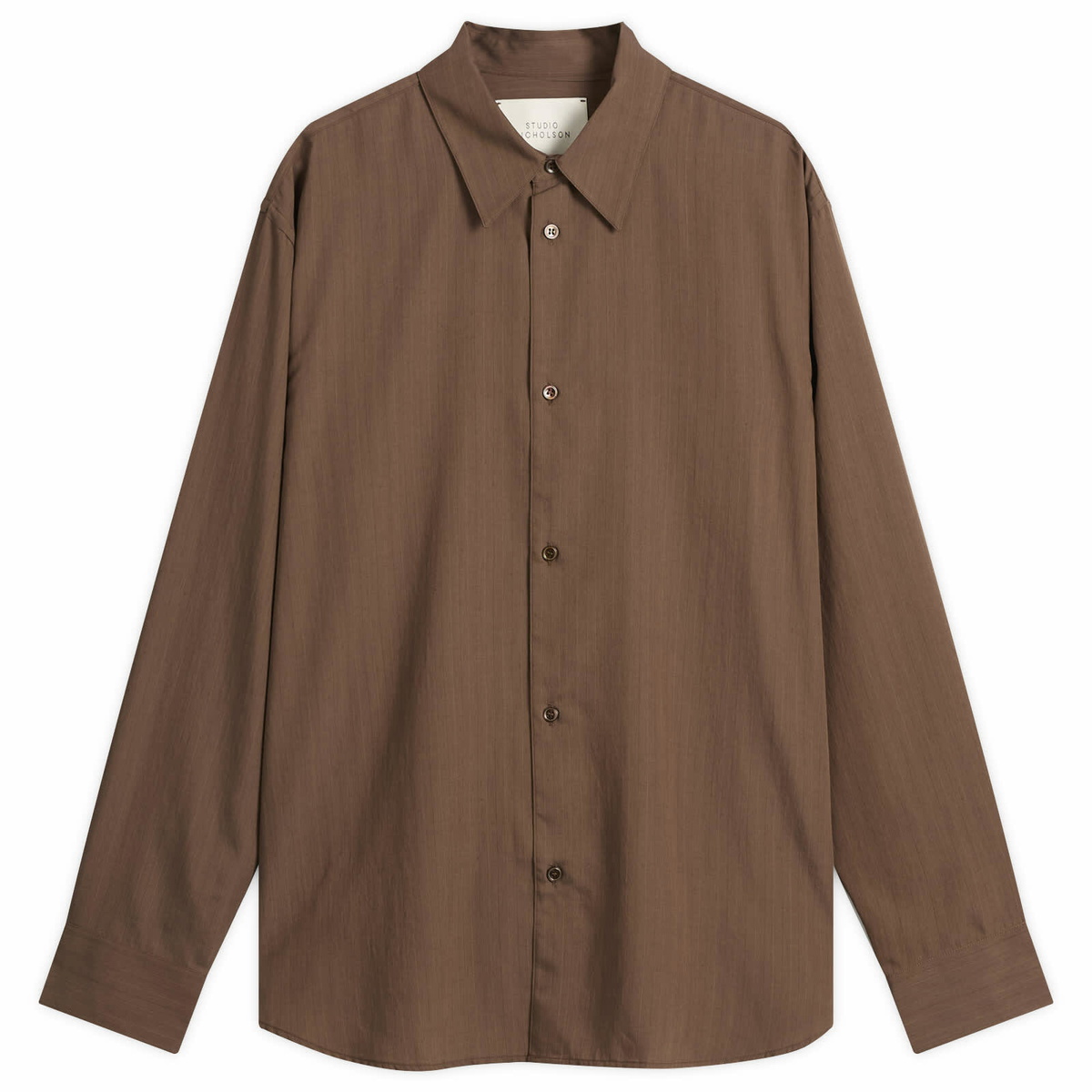 トップス studio nicholson sazen polo shirt Studio Nicholson Taupe Swing Polo Studio Nicholson
