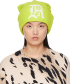 R13 Green Summer R13 Beanie Hat