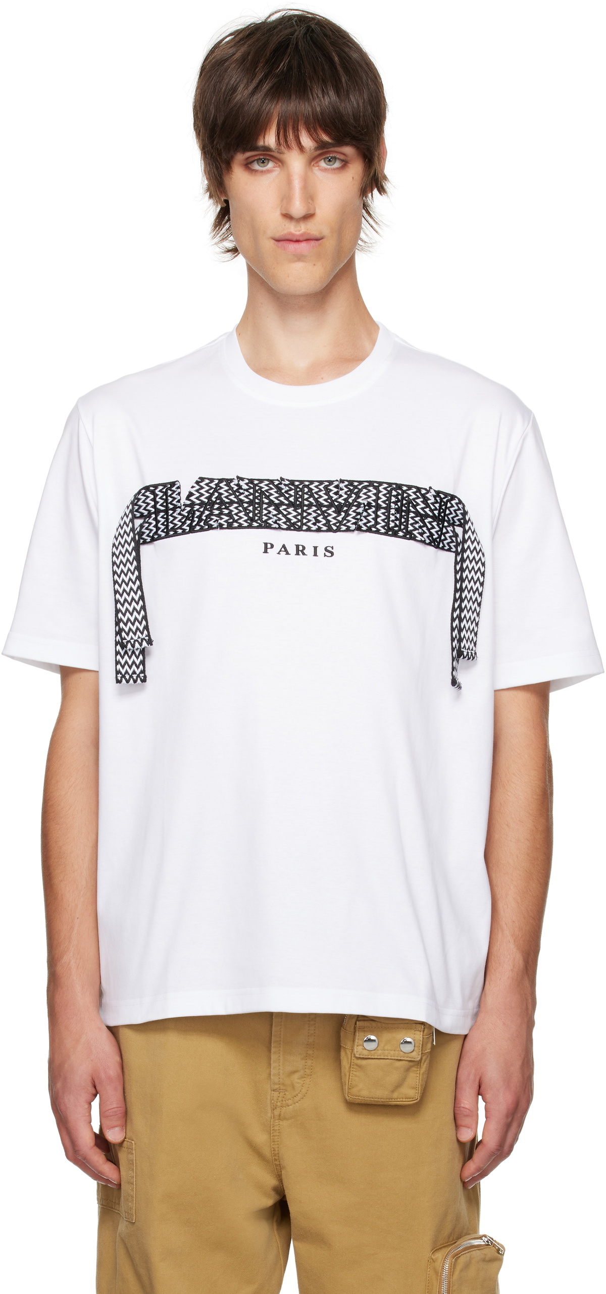 DAVINA WHITE LACE T-SHIRT