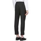 Hugo Black Pinstripe Extra Slim Harly Trousers